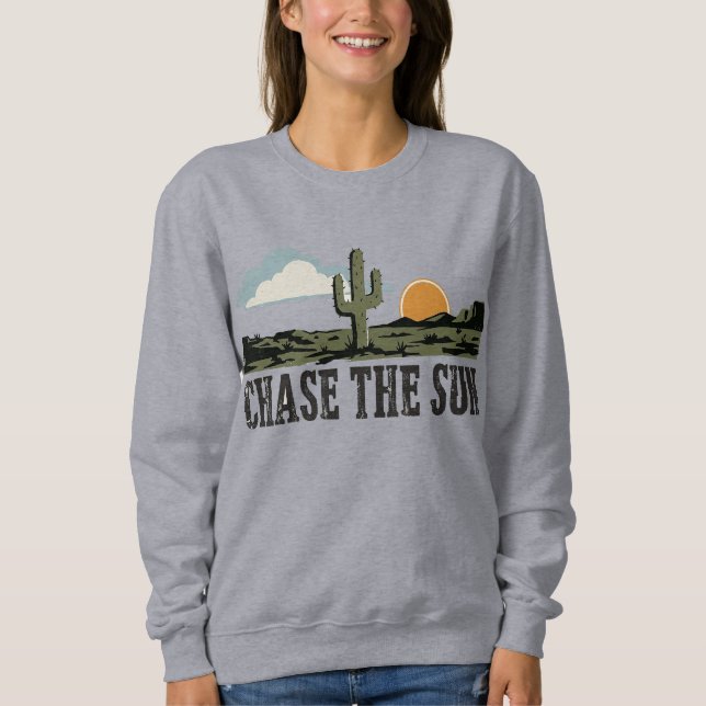 Sweatshirt Poursuivez le soleil (Devant)