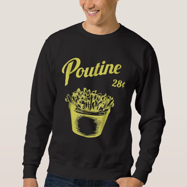 Sweatshirt Poutine Rétro   Canada   Montréal (Devant)