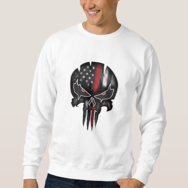 Sweatshirt Pouvoir du drapeau crâne (Devant)