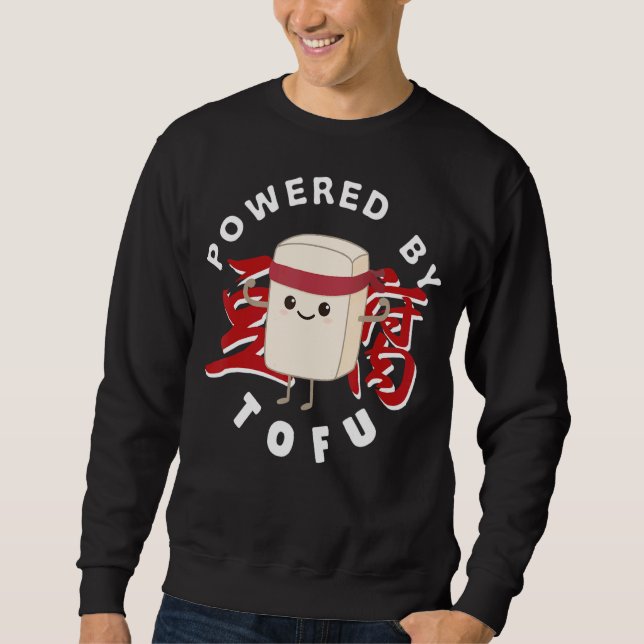 Sweatshirt Powered by tofu (Devant)