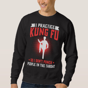 Sweatshirt Pratiquer Kung Fu So Ne Punch Les Gens Dans La Thr