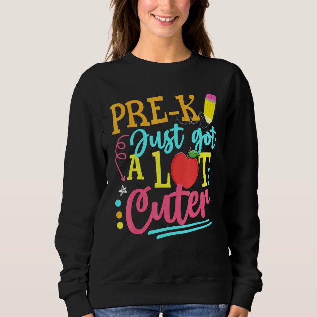 Sweatshirt Pré-K N'A Que Lot Ou Premier Jour D'École (Devant)