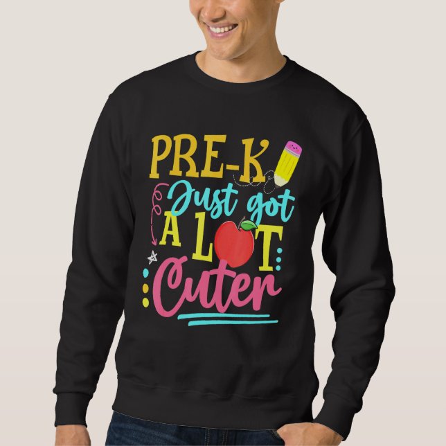 Sweatshirt Pré-K N'A Que Lot Ou Premier Jour D'École (Devant)