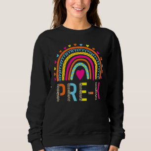 Sweatshirt Pré K Rainbow Girls Boys Teacher Team Preschool Sq