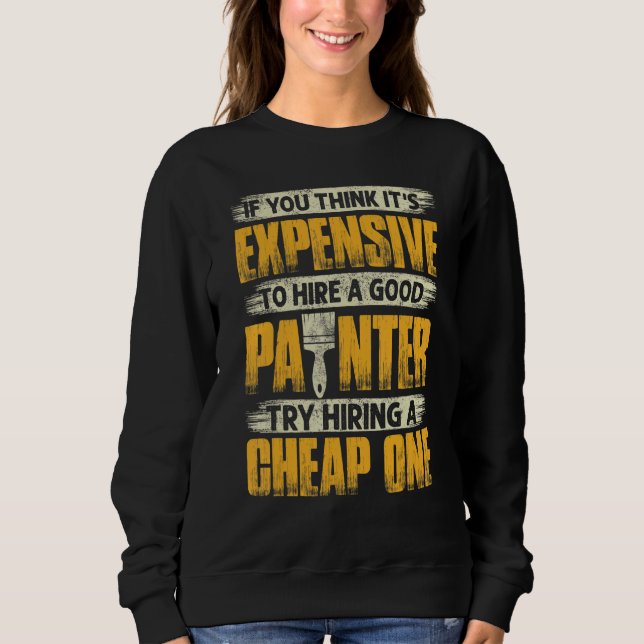 Sweatshirt Précédent Imprimer Hommes Femmes Peintre Réparatri (Devant)