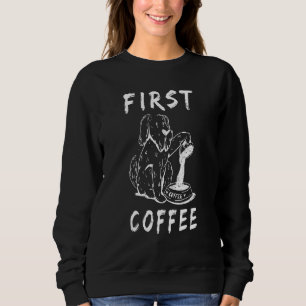 Sweatshirt Premier café Je déteste les matins Glace fine Main