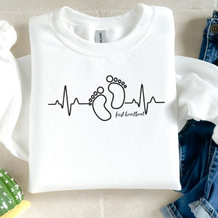 Sweatshirt Premier Faire-part de grossesse Heartbeat