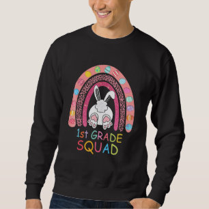 Sweatshirt Premier grade Rainbow Bunny Boy Girl Teacher Squad