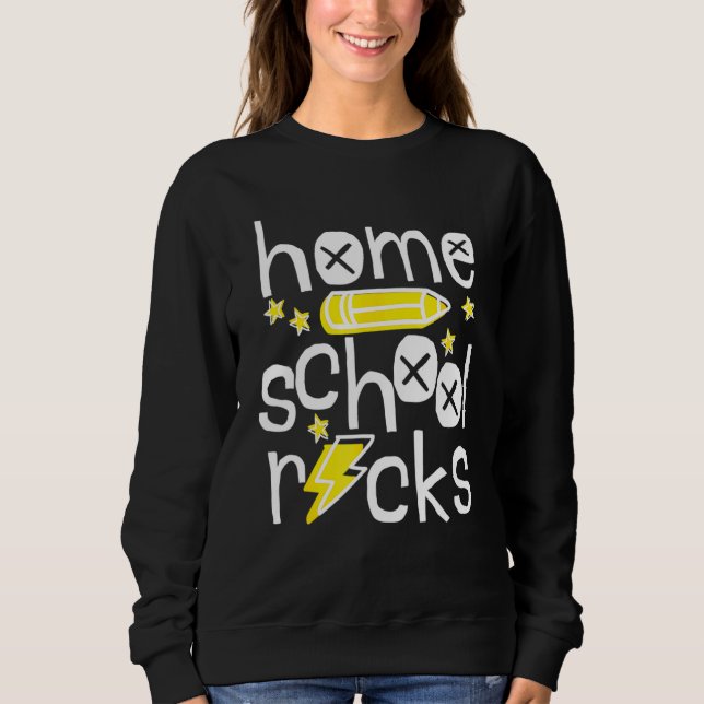 Sweatshirt Premier Jour De L'École Accueil Rocks Enseignant (Devant)