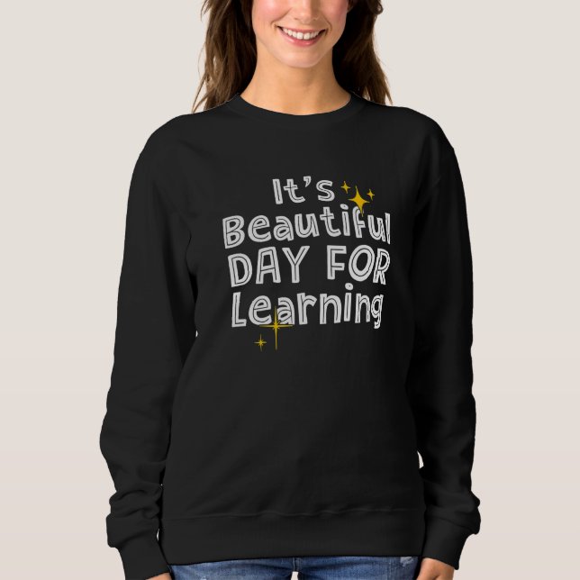 Sweatshirt Premier jour de l'école C'est un beau jour pour ap (Devant)