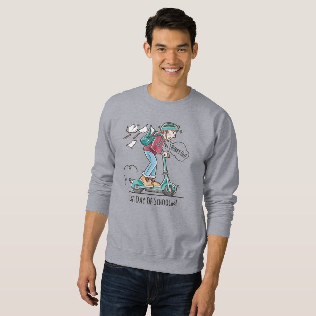 Sweatshirt Premier jour de l'école | Hommes (Devant entier)