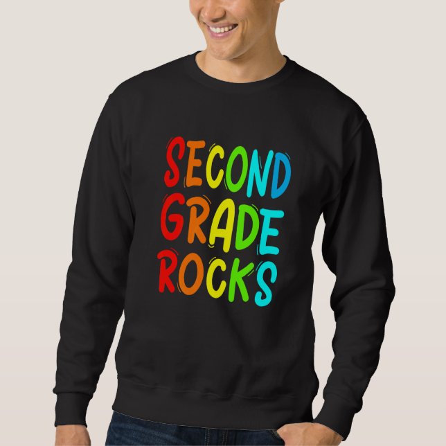 Sweatshirt Premier Jour D'École  Deuxième Année Rentre À L'Éc (Devant)