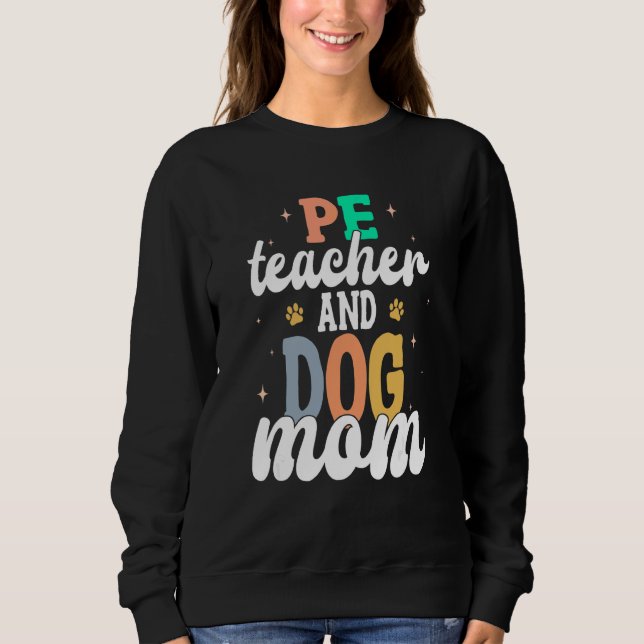 Sweatshirt Premier Jour D'école Rétro Prof De Gym & Maman De  (Devant)