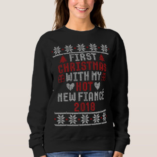 Sweatshirt Premier Noël Avec Mon Nouveau Cadeau Hot Fiance 20