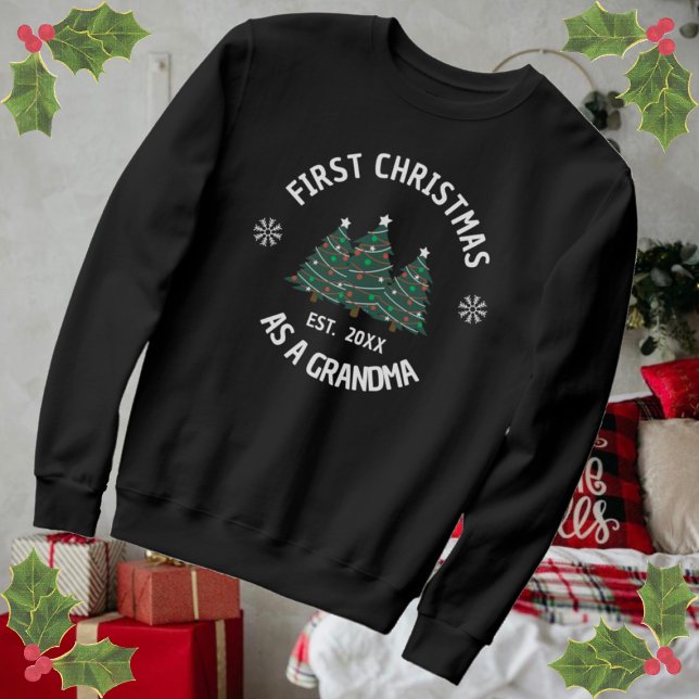 Sweatshirt Premier Noël Comme Grand-Mère Est. (Créateur téléchargé)