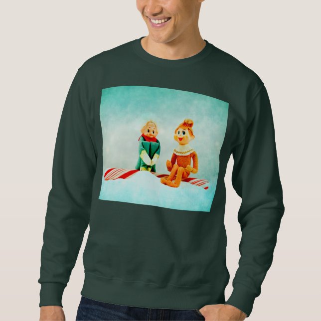 Sweatshirt Premier rendez-vous d'elfe (Devant)