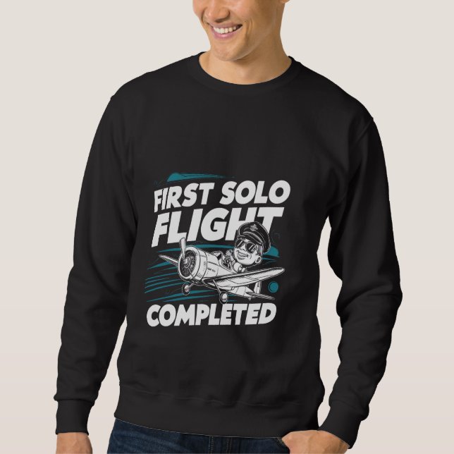 Sweatshirt Premier vol solo terminé — (Devant)