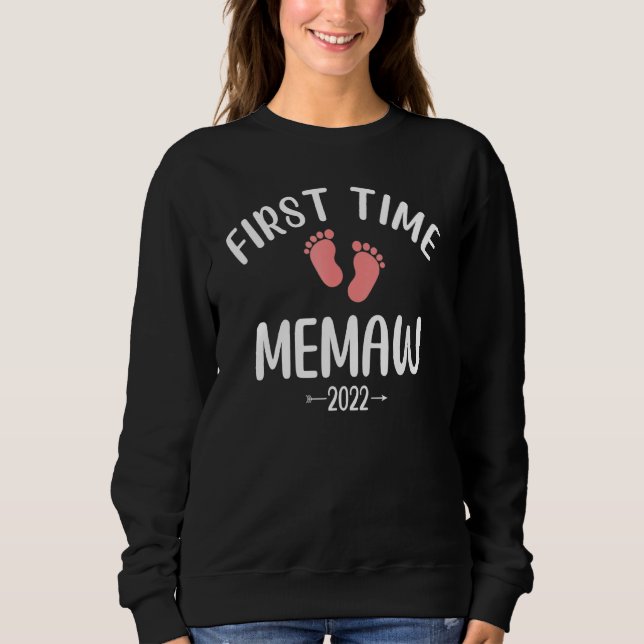 Sweatshirt Première Fête des Mères de Memaw 2022 (Devant)