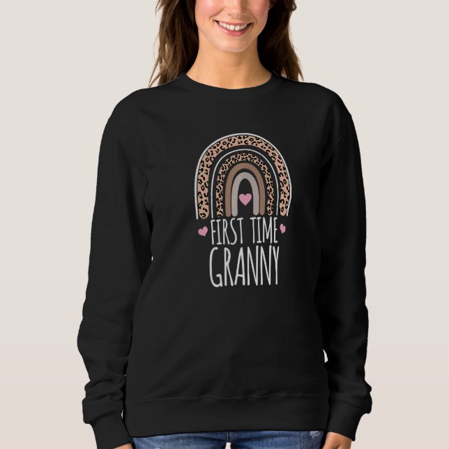 Sweatshirt Première Grossesse Grand-mère Grossesse Faire-part (Devant)
