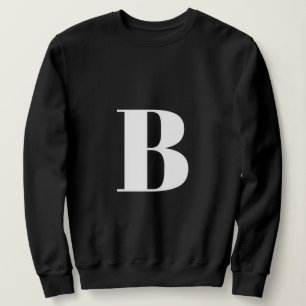 Sweatshirt Première lettre   Monogram Modern Stylish Trendy