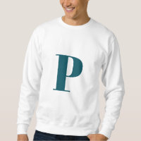 Première lettre | Teal Monogram Modern Stylish Coo