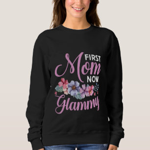 Sweatshirt Première maman maintenant Glammy Grand-mère Bénédi