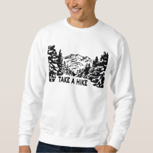 Sweatshirt Prenez une citation Hippique paysage montagnard mo