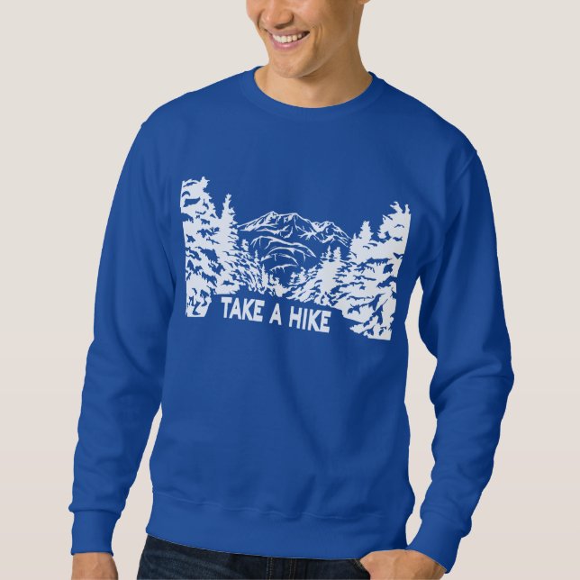Sweatshirt Prenez une citation Hippique paysage montagnard mo (Devant)