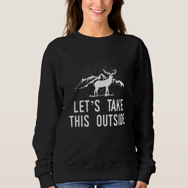 Sweatshirt Prenons Ce Voyage Extérieur Et Aventure Randonnée (Devant)