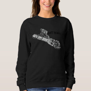 Sweatshirt Préparez-vous  Astronaute tombant sur un vaisseau 