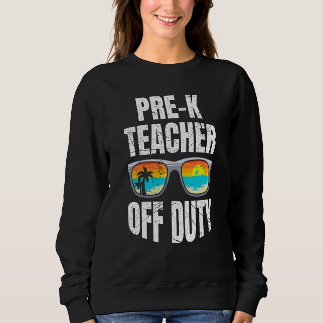 Sweatshirt Preschool kindergarten educator off duty teacher   (Devant)