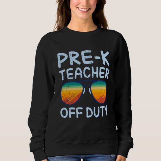Sweatshirt Preschool kindergarten educator off duty teacher   (Devant)
