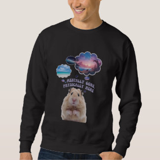 Sweatshirt Présentation de mème Hamster mème mignon esthétiqu