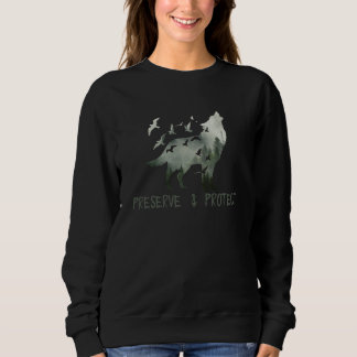 Sweatshirt Préserver et protéger le loup du parc national
