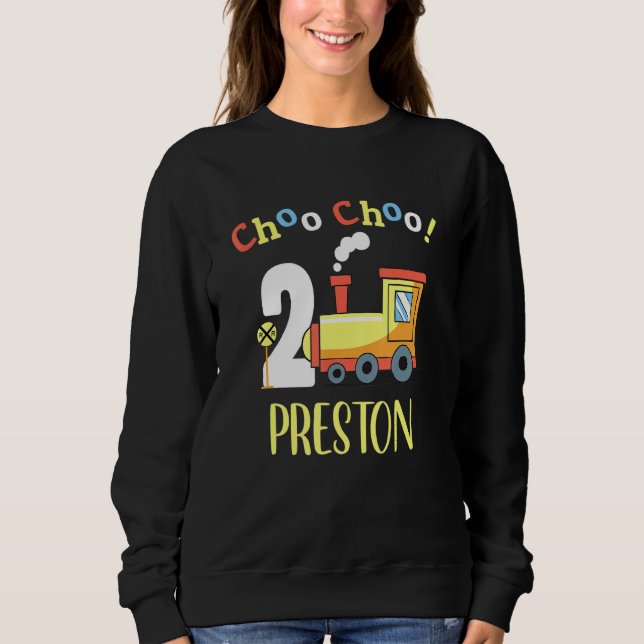 Sweatshirt Preston Choo Choo Deux trains 2e anniversaire Turi (Devant)