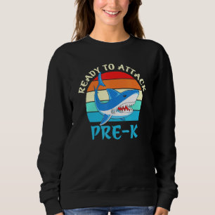 Sweatshirt Prêt à attaquer le requin pré-K