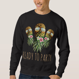 Sweatshirt Prêt À Faire Du Tournoi À L'Arrière À L'Ananas Sun