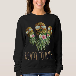 Sweatshirt Prêt À Faire Du Tournoi À L'Arrière À L'Ananas Sun