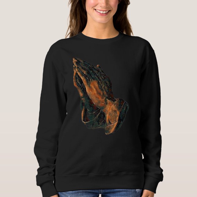 Sweatshirt Prêter Mains Amen Jésus (Devant)