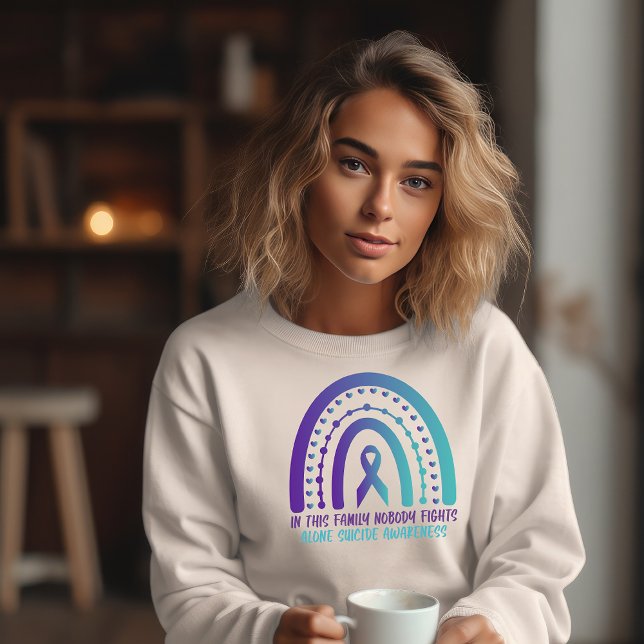 Sweatshirt Prévention du suicide Personne ne se bat seul (Créateur téléchargé)