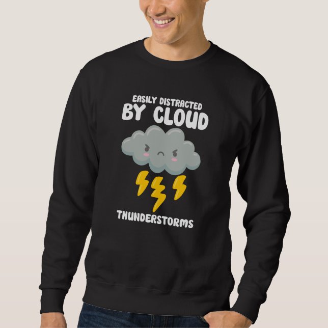 Sweatshirt Prévision météorologique météorologue météo (Devant)