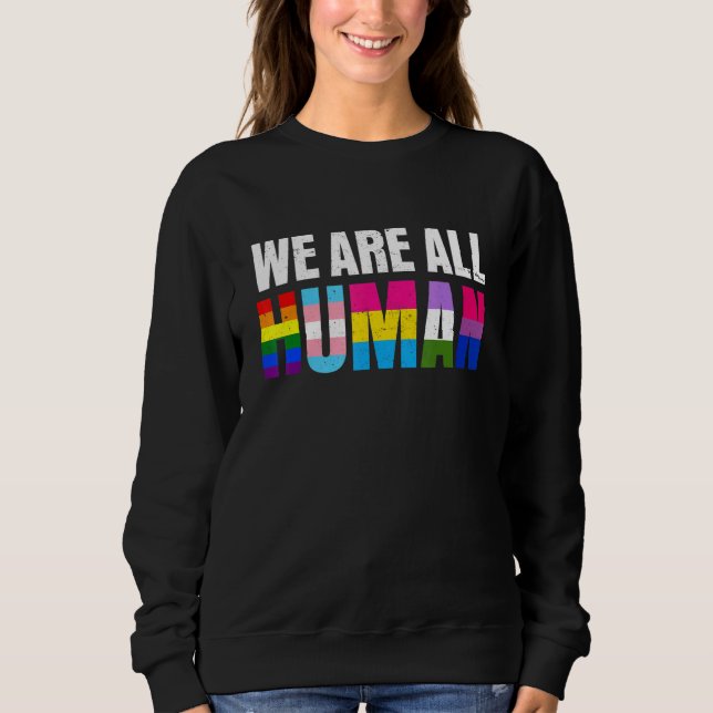 Sweatshirt Pride Ally Égalité Bi Bisexual Trans Queer Homme (Devant)