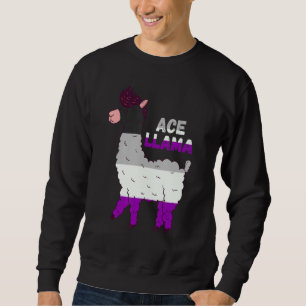 Sweatshirt Pride Asexuelle Ace Llama Asexué Animal Asexué