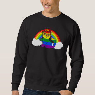 Sweatshirt Pride Lgbt Drapeau Unicorn Chat Correspondant Gay