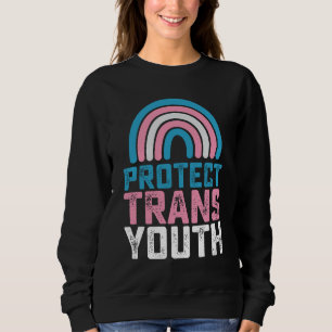 Sweatshirt Pride LGBT Protéger les jeunes transgenres transge