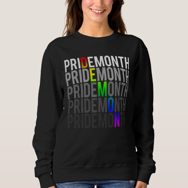 Sweatshirt Pride Month Demon LGBT Gay Pride Month Transgender (Devant)