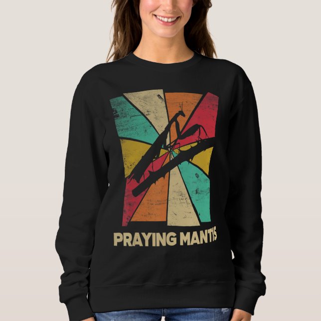 Sweatshirt Prière Mantis Insect Collector Silhouette (Devant)