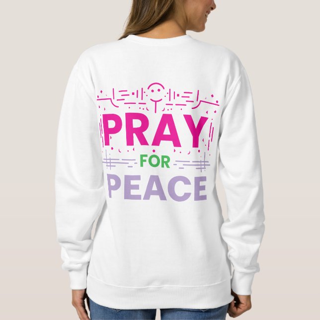 Sweatshirt Priez pour la paix (Dos)