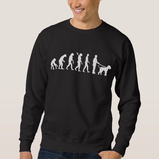 Sweatshirt prime de schnauzer géant de l'évolution (Devant)