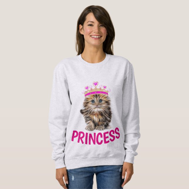 Sweatshirt PRINCESS CAT ITTEN T-Shirts, filles (Devant entier)